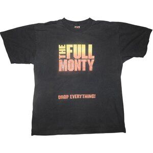 The Full Monty Movie T Shirt Vintage 2000 Drop Everything Size XL Promo Tee Fox